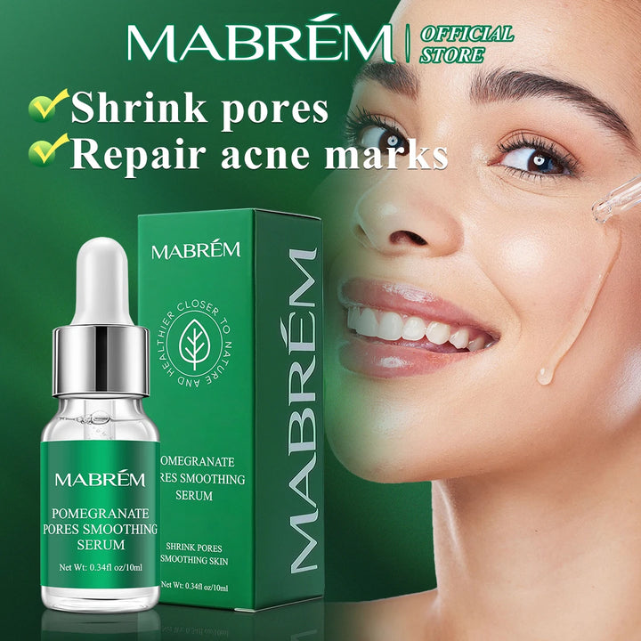 MABREM Pomegranate Pore-Refining Serum – Plant-Based Essence for Smooth, Bright, and Hydrated Skin (10ml)