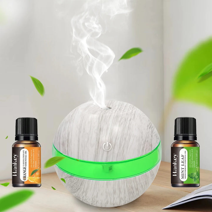 Diffuser Premium Aromatherapy Gift Set  Modern 300ml Humidifier Diffuser with Touch Panel & LED Color Changing Base