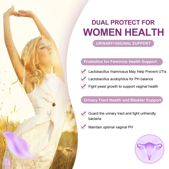 Probiotic & Prebiotic Supplements for Women – 50 Billion CFU, 16 Strains, Digestive & Immune Support, pH Balance, Energy Boost