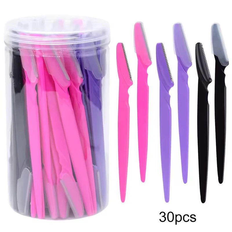Brow Refine Dermaplaning Set – 30-Piece Precision Eyebrow Trimmers