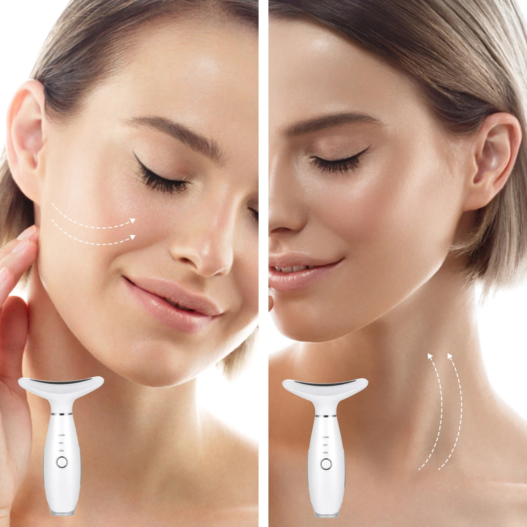3-Color LED Neck & Face Lifting Massager