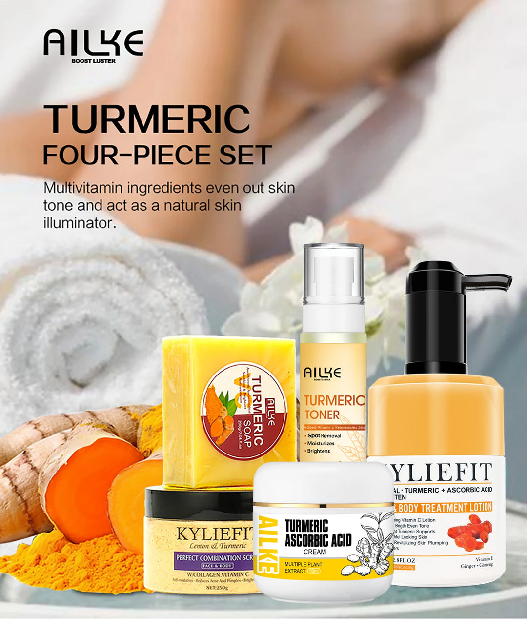 Radiance Ritual Turmeric Skincare Set – Brighten, Clear & Glow Naturally