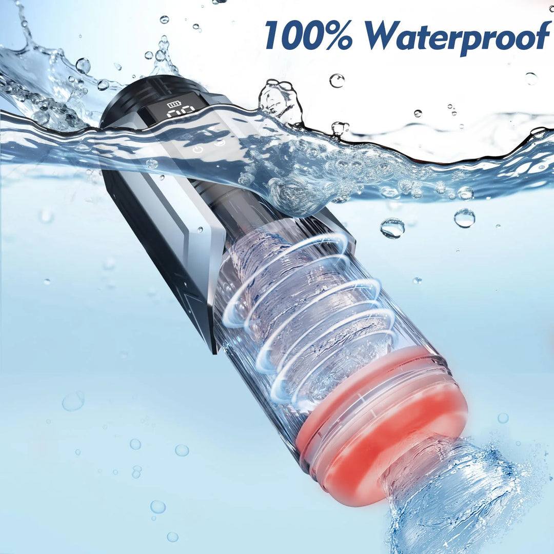 2025 Automatic Male Masturbator Cup – 7 Thrusting, Rotating, Vibrating & Sucking Modes with LCD Display, 3D Textured Soft TPE Sleeve, Waterproof Stroker