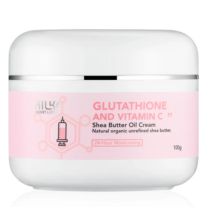 AILKE Glutathione Whitening & Brightening Cream – Deep Moisture for Face & Body, Fades Dark Spots & Evens Skin Tone