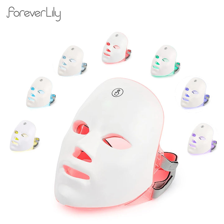 LumaGlow 7-Color LED Facial Therapy Mask