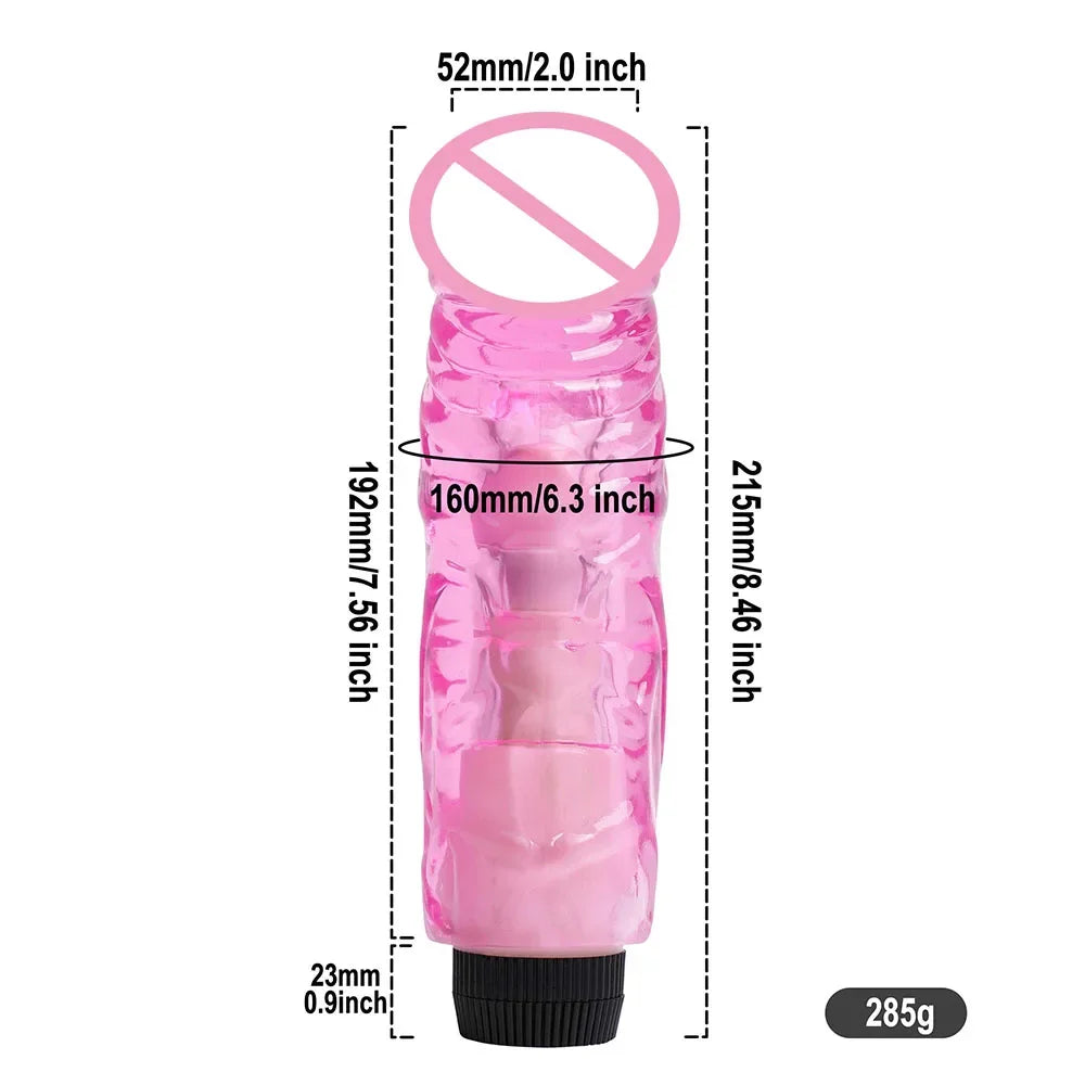 Realistic Vibrator Dildo with Inflatable Sex Pillow – Medical Silicone G-Spot Massager, Clitoral Stimulator, Adult Toy