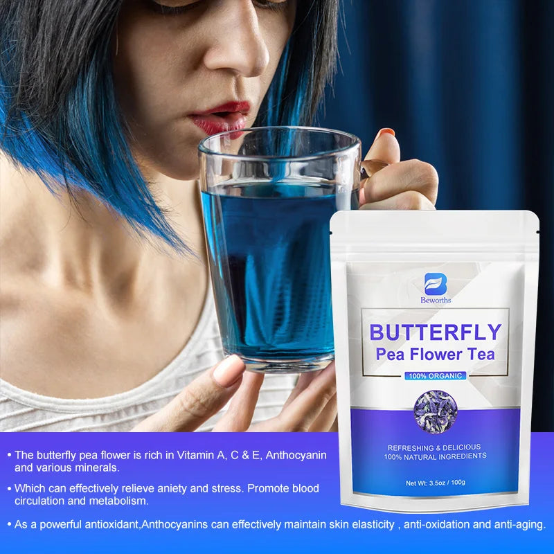 EmpowerEase Butterfly Herb Beauty & Immunity Powder – 100% Natural, 50g