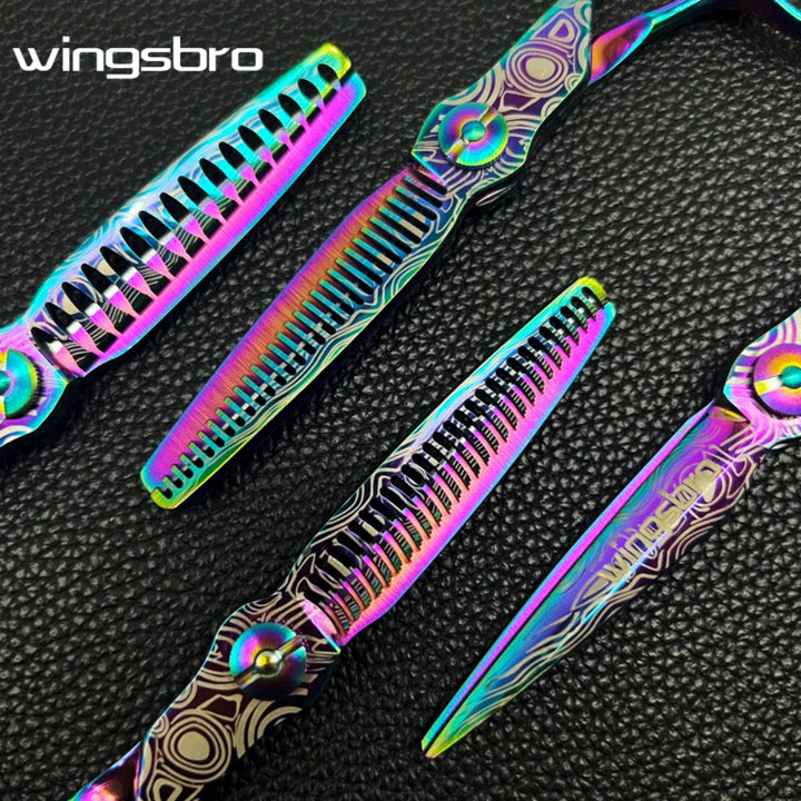 Wingsbro 6.7" Professional Hairdressing Scissors – Premium Stainless Steel Cutting & Thinning Shears for Barbers and Stylists