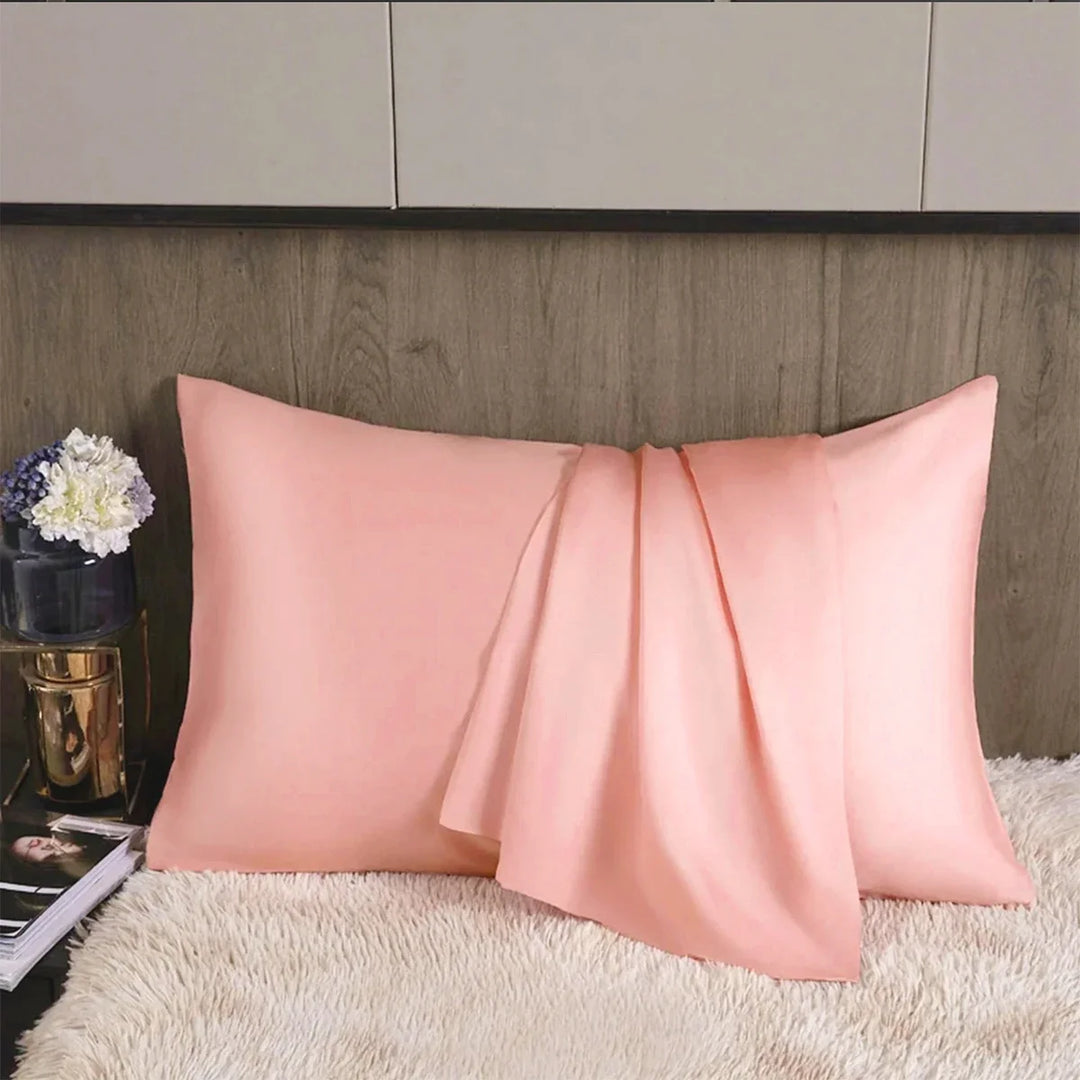 Pure Satin Silk Pillowcase – Smooth Decorative Cushion Cover for Living Room & Home Comfort (1PC, Rectangle)