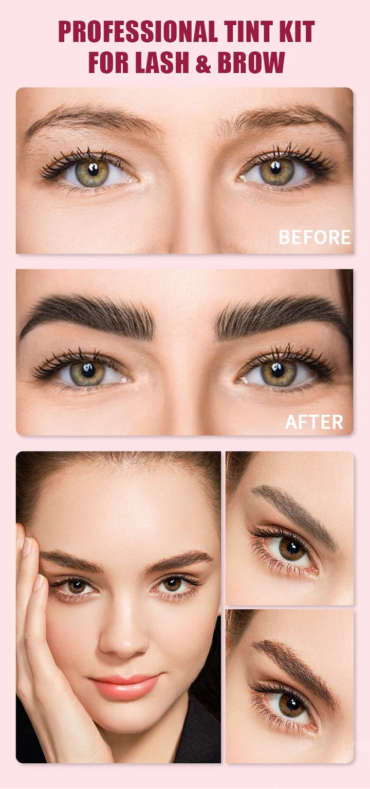 ICONSIGN 3-in-1 Tint Kit for Brows, Lashes & Beard – Long-Lasting Color in Minutes