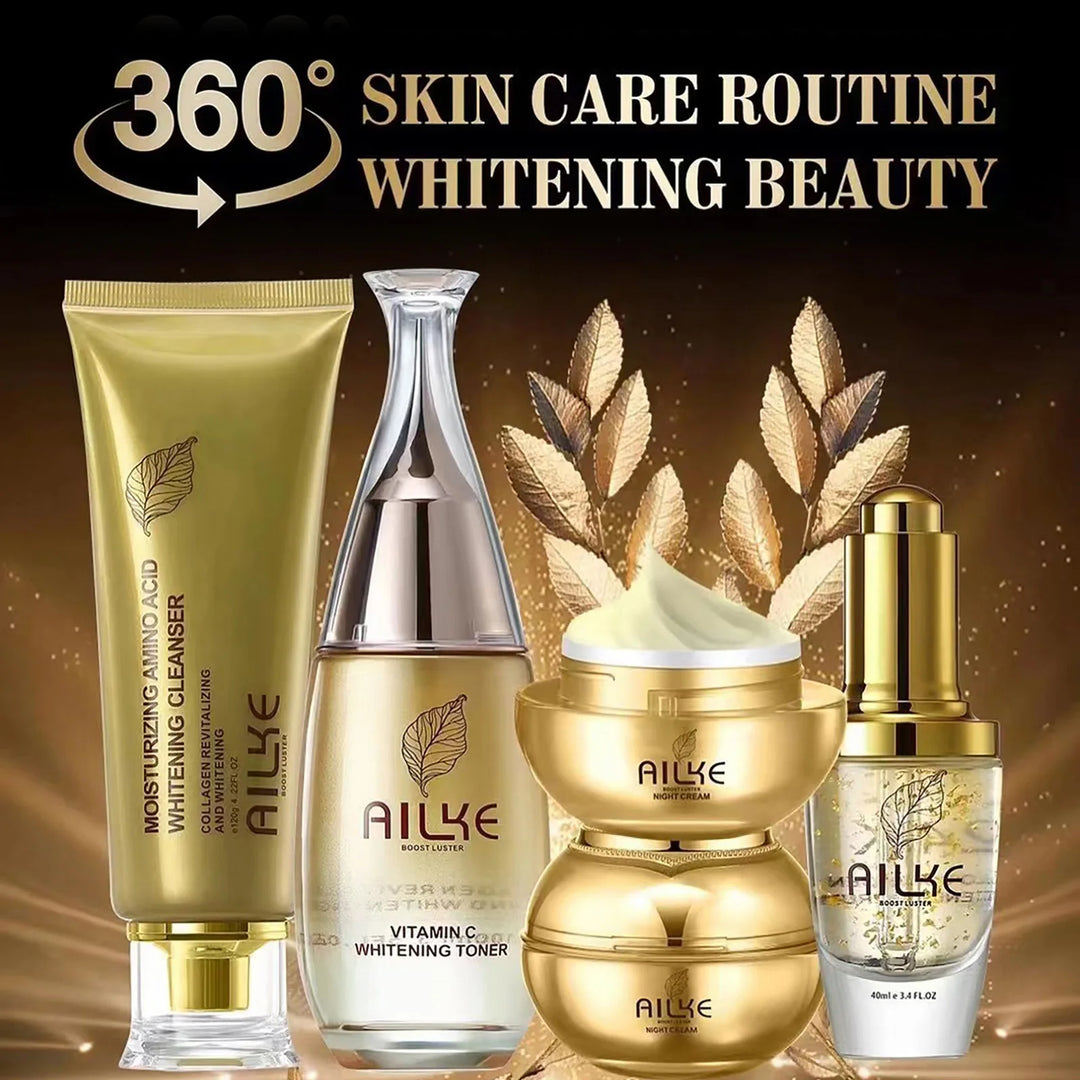 AILKE Collagen Glow Ritual – 5-Piece Brightening & Hydrating Skincare Set
