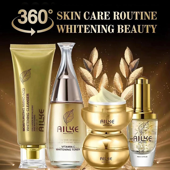 AILKE Collagen Glow Ritual – 5-Piece Brightening & Hydrating Skincare Set
