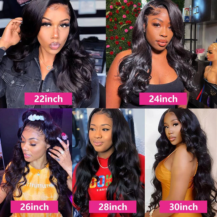 Empower Length 36" Body Wave HD Lace Wig – Brazilian Human Hair, 180% Density