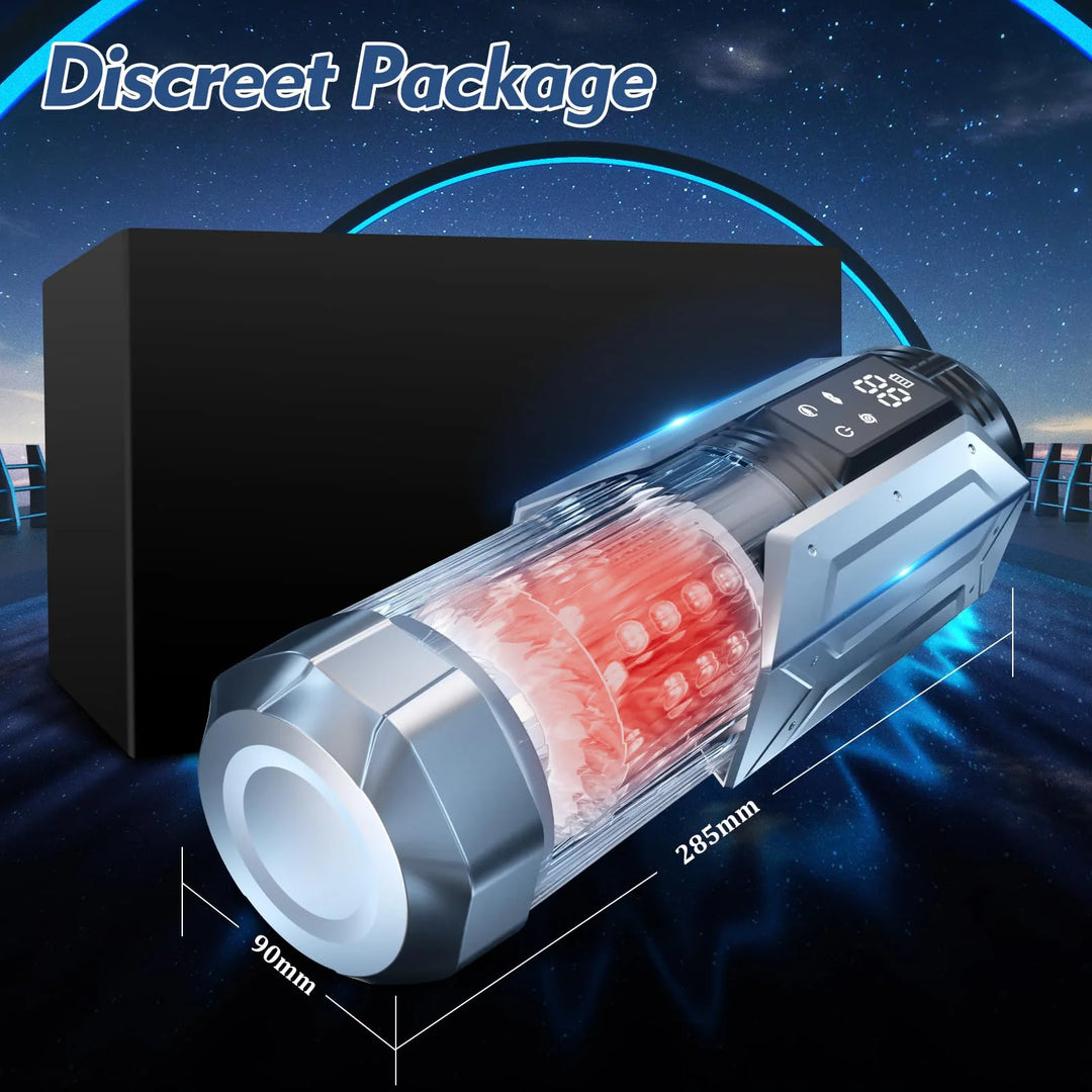2025 Automatic Male Masturbator Cup – 7 Thrusting, Rotating, Vibrating & Sucking Modes with LCD Display, 3D Textured Soft TPE Sleeve, Waterproof Stroker