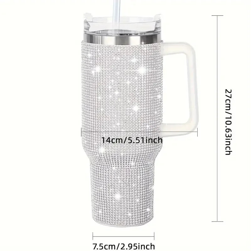 GlamHydrate 40oz Luxe Studded Tumbler