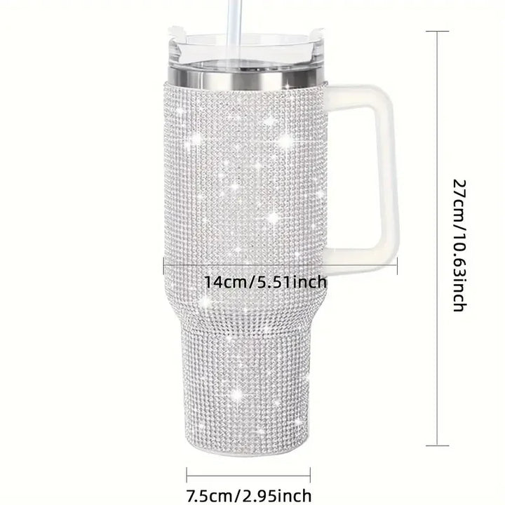 GlamHydrate 40oz Luxe Studded Tumbler