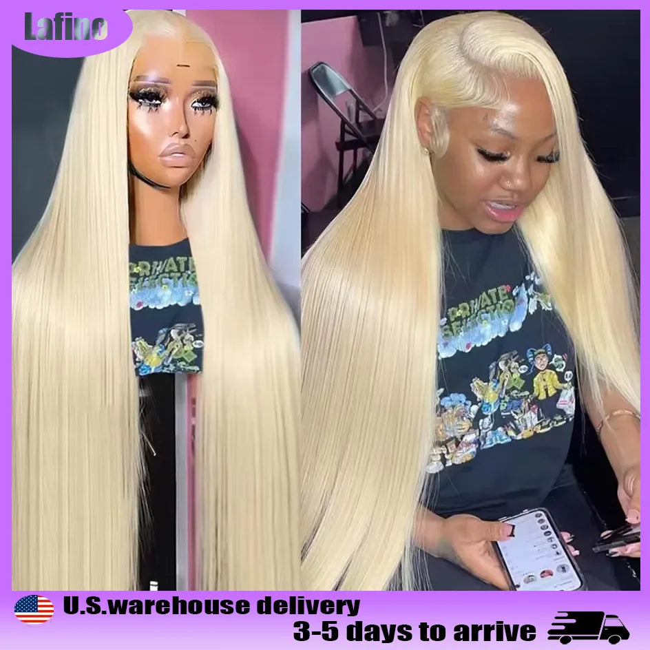 Luxe Power Length Wig – 613 Honey Blonde HD Lace Frontal (36–38")