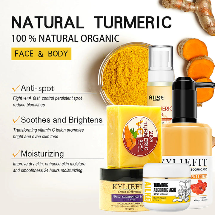 Radiance Ritual Turmeric Skincare Set – Brighten, Clear & Glow Naturally