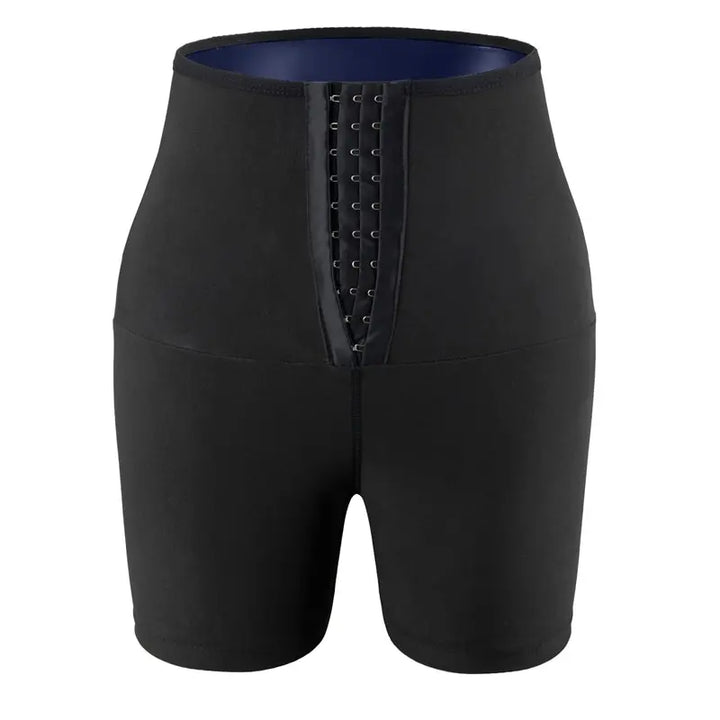 Vaslanda Sauna Sweat Shorts for Women – High Waist Tummy Control Compression Shaper