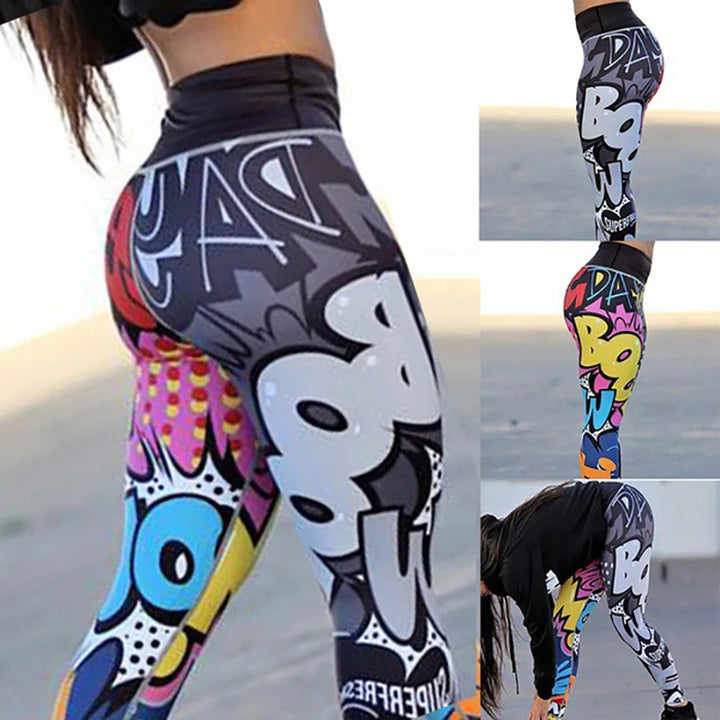 SculptLift™ Scrunch Butt Print Yoga Leggings – High Waist Push-Up Gym Pants for Women