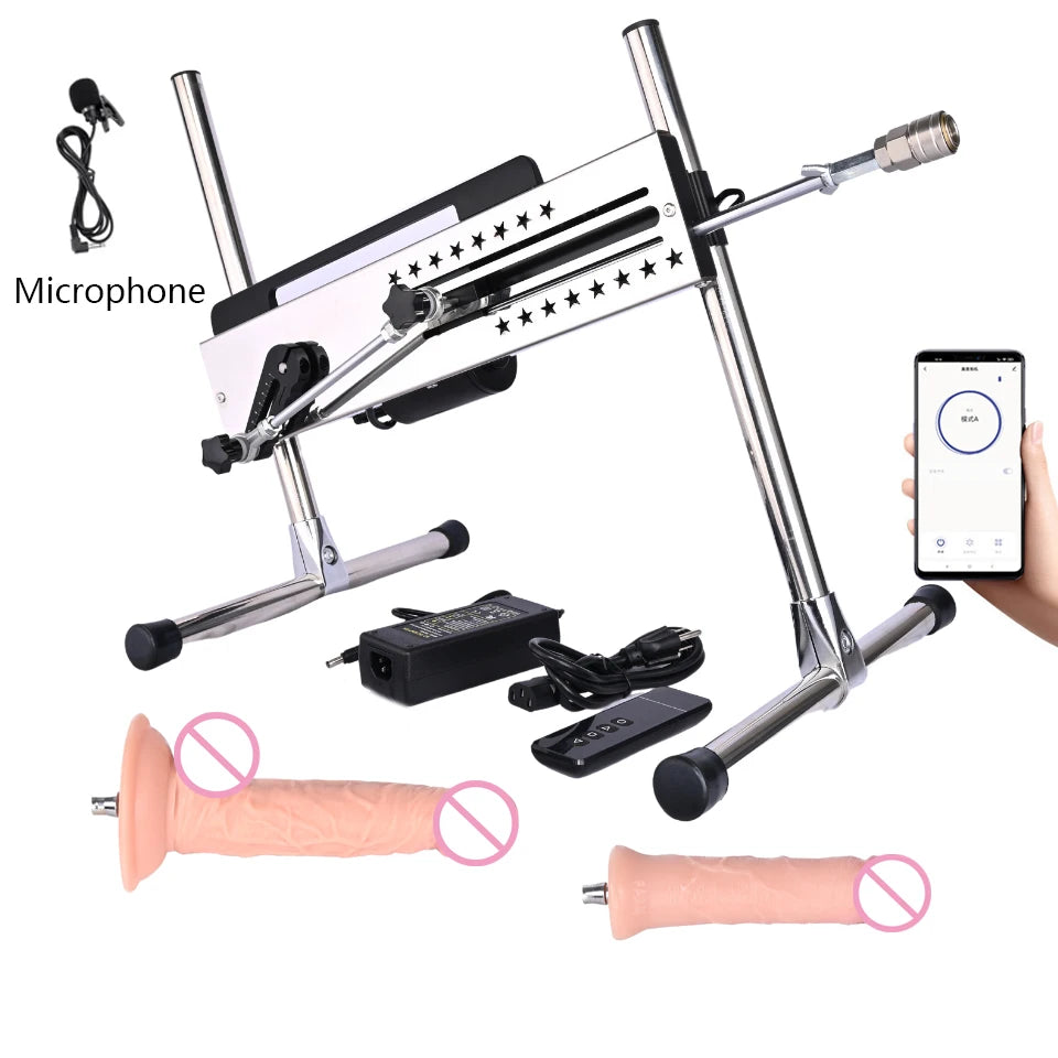 ROUGH BEAST 120W Smart Thrusting Sex Machine – APP-Controlled Pleasure Device with Vac-U-Lock Attachments & Multi-Speed Power Play