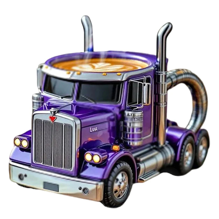 Power Drive Mug – Handcrafted Stainless Steel Semi-Truck Coffee Cup (250ml)