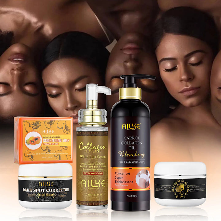 AILKE Radiance Renewal Collagen Skincare Set – Brighten, Hydrate & Even Tone