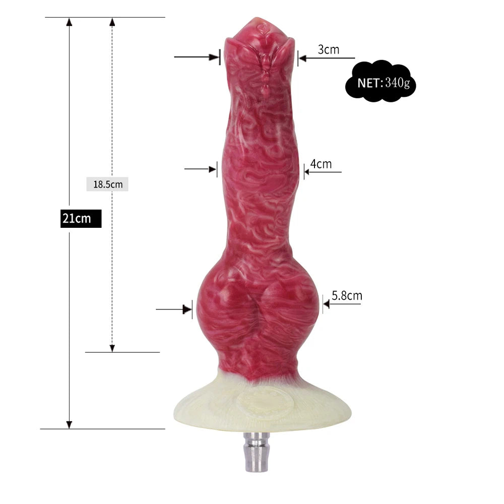 ROUGH BEAST Vac-U-Lock Sex Machine Attachment – Dildo Adapter for Quick Plug, 3XL & Suction Cup Interfaces