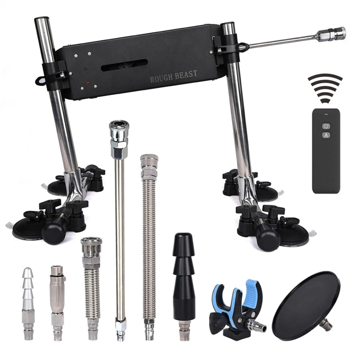 ROUGH BEAST 120W Smart Thrusting Sex Machine – APP-Controlled Pleasure Device with Vac-U-Lock Attachments & Multi-Speed Power Play