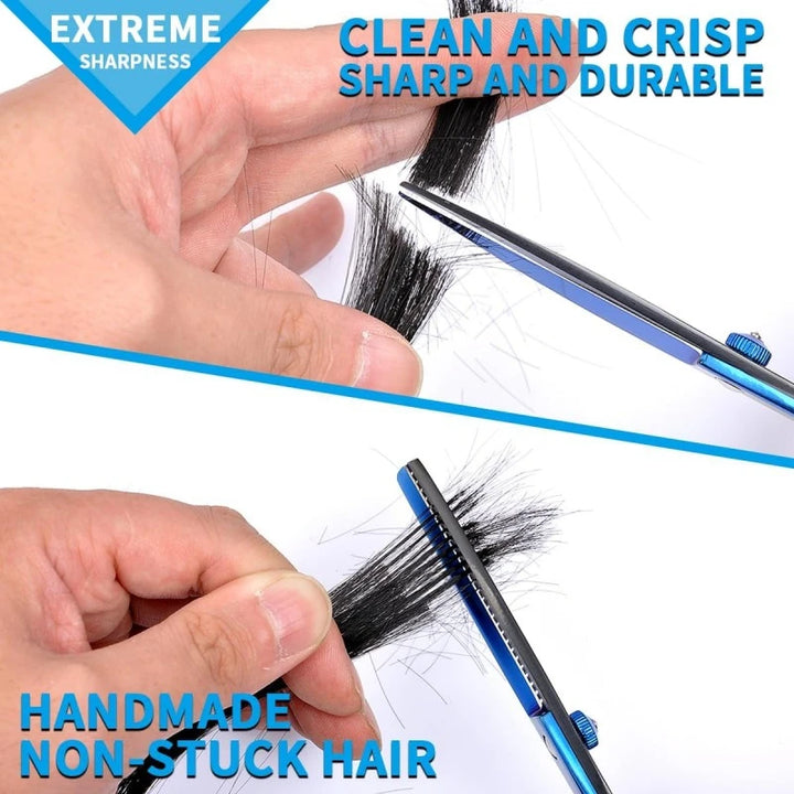 Wingsbro 6.5” Professional Hair Cutting Scissors – Japanese Style Convex Blade with Thinning Shears Combo