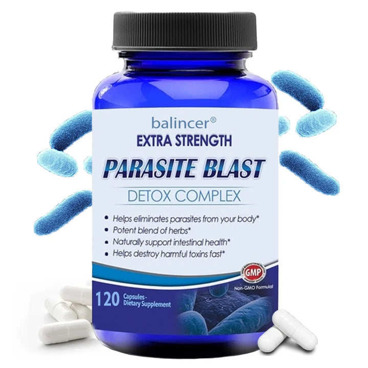 Parasite Cleanse & Gut Harmony Capsules with Natural Plant Extracts – 120 Count