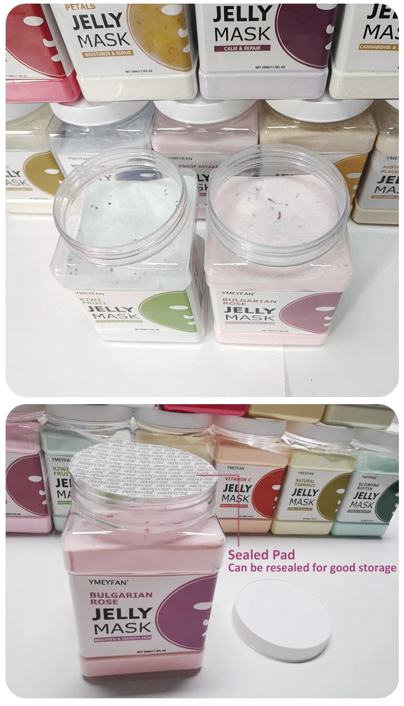 HydraGlow Jelly Mask Powder – Hyaluronic Acid Firming & Moisture Recharge (500g)