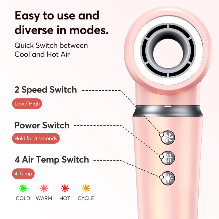 BOPCAL 5-in-1 Hair Dryer & Multi-Styler with 300M Negative Ions – Straightener, 32mm Curler, Volumizer & More