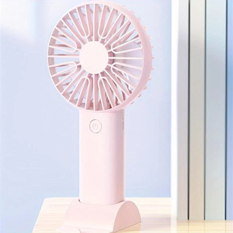 Handheld Fan Rechargeable Portable Mini USB Fan 3 Speed Mini Fan with Phone Holder Rechargeable fan Table fan Fan portable Fan