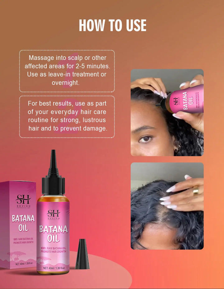 Pure Radiance 100% Organic Batana Oil – Hair Growth & Repair Treatment