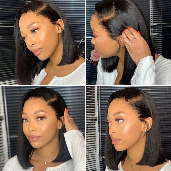 Power Precision Bob – 13x4 Lace Front Straight Human Hair Wig