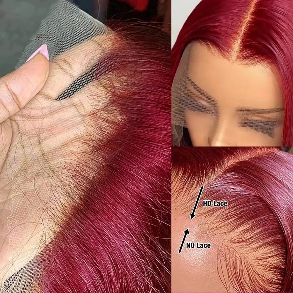 Radiance Lace Bob – 13x4 Straight Human Hair Wig in Luxe Color Options