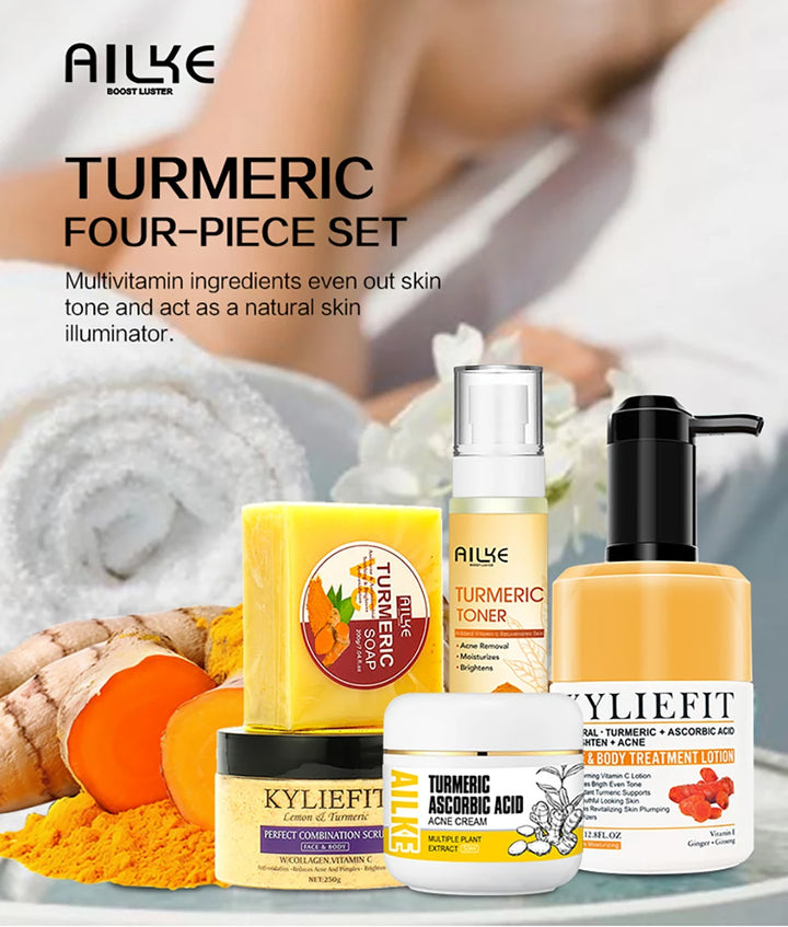 Radiance Revival Turmeric Skincare Set – Brighten, Hydrate & Even Tone