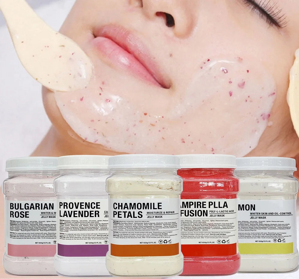 24K Gold & Rose Jelly Peel-Off Mask (650 g Combo)