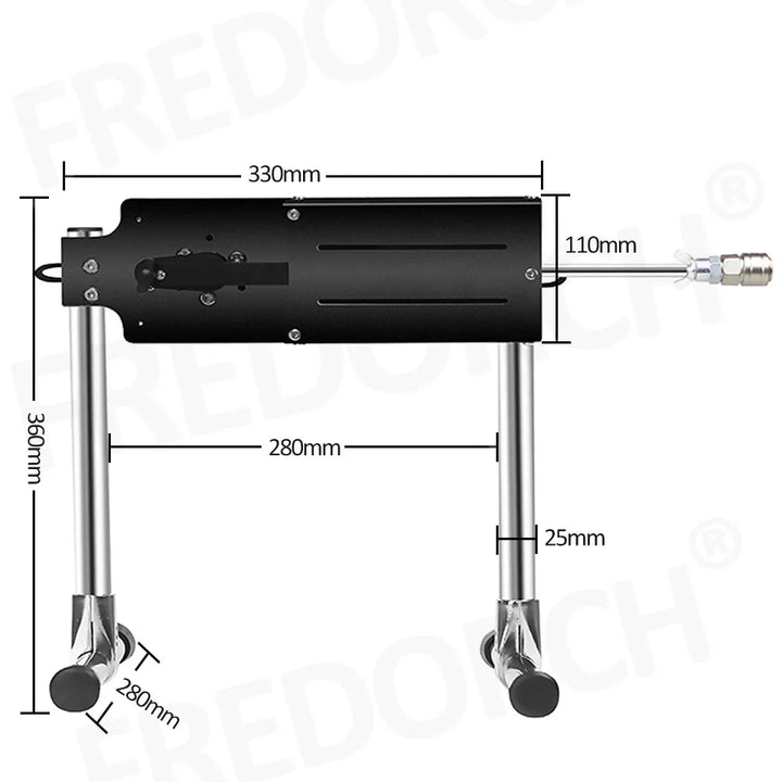 FREDORCH Remote Control Sex Machine F22 – Telescopic Thrusting Machine with Dildo & Suction Cup, Adjustable Speed & Angle for Couples and Solo Play
