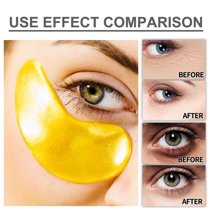 EmpowerEase 24K Gold Collagen Eye Mask – Brighten, Firm & Revive