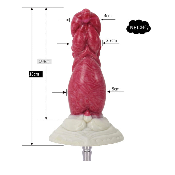 ROUGH BEAST Vac-U-Lock Sex Machine Attachment – Dildo Adapter for Quick Plug, 3XL & Suction Cup Interfaces
