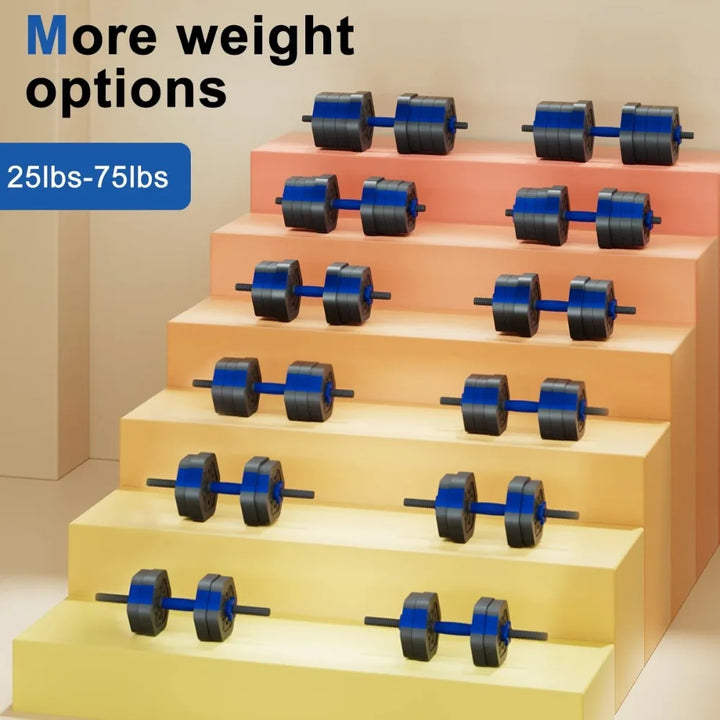 EmpowerForm 4-in-1 Adjustable Dumbbell Set – 25lb Home Gym System
