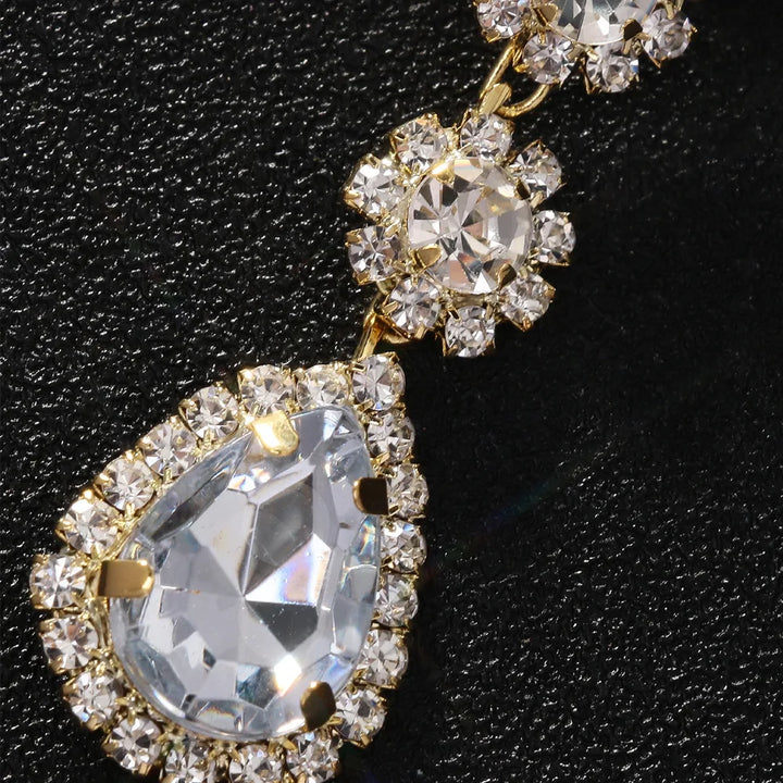 Stonefans Luxe Teardrop Maang Tikka – Boho Bridal Forehead & Hair Chain
