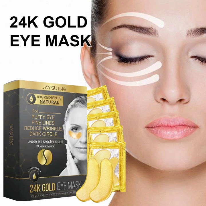 EmpowerEase 24K Gold Collagen Eye Mask – Brighten, Firm & Revive