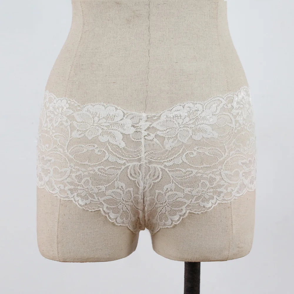 EmpowerEase Floral Lace Sheer Brief – Seamless, Soft & Seductive