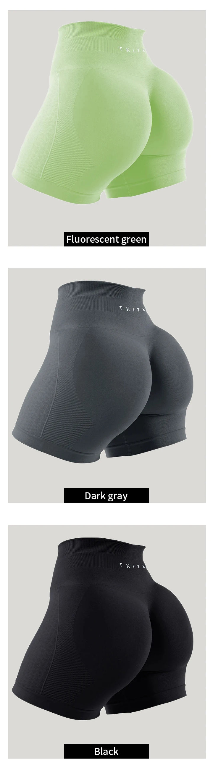 2-Piece TKITK Amplify Contour Seamless Workout Shorts – Women’s Soft Biker & Yoga Set
