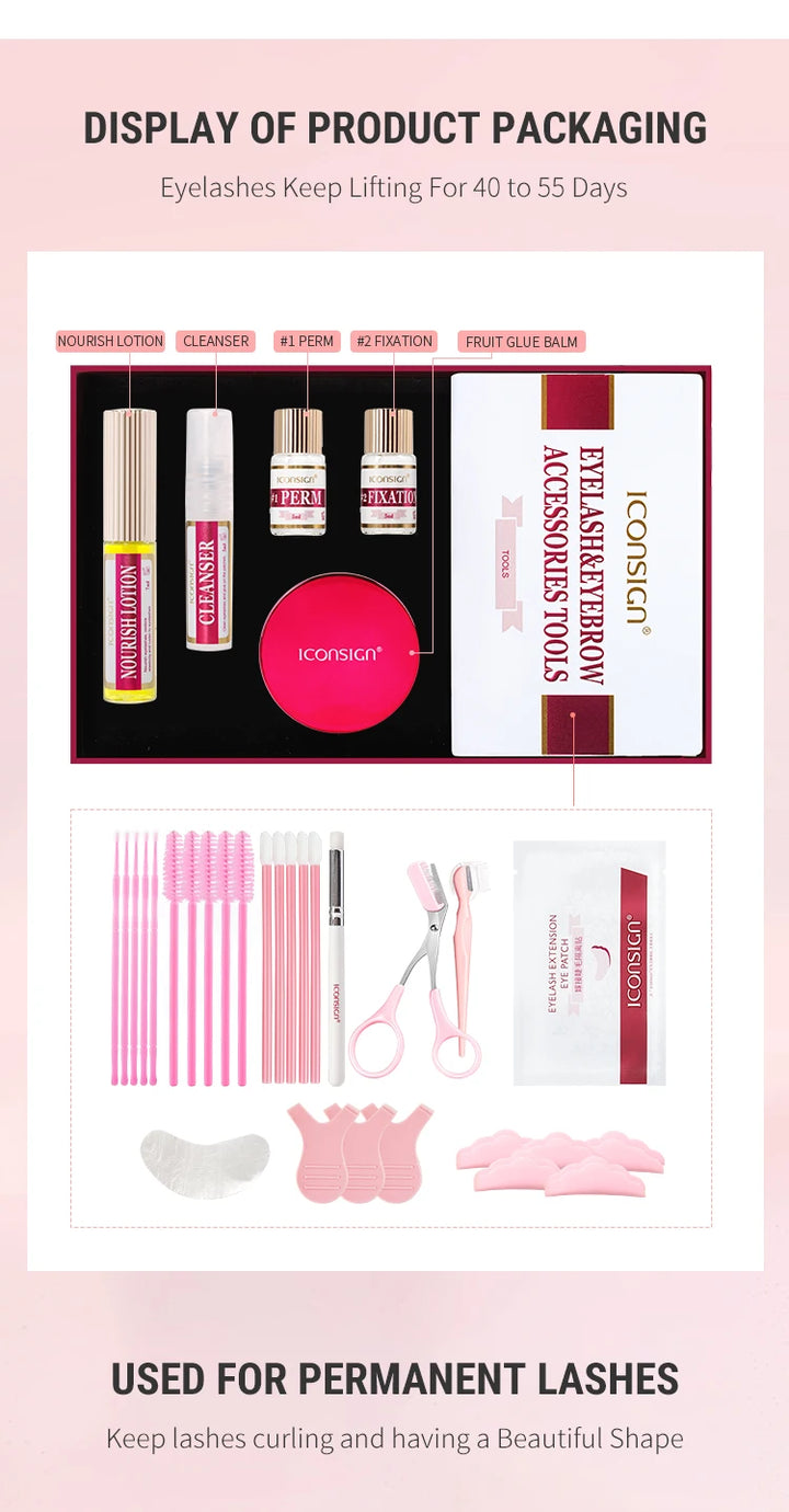 2-in-1 Lash & Brow Lift Kit – Long-Lasting Curl + Definition (6–8 Weeks)
