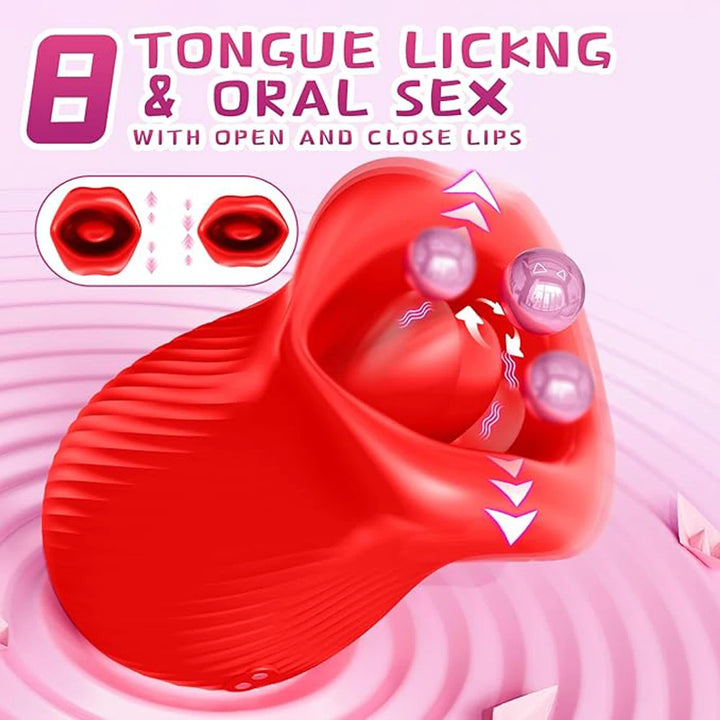 Velour Kiss – Rose-Shaped Tongue Licking Vibrator & Clitoral Stimulator