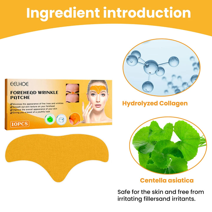 EmpowerEase Collagen Forehead Wrinkle Patches – Smoothing, Lifting & Anti-Aging Care (10-Pack)